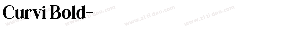 Curvi Bold字体转换